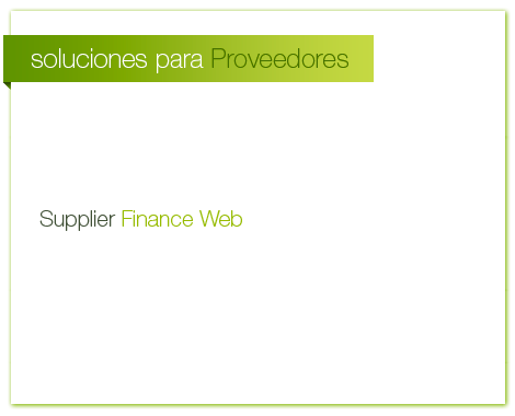 soluciones para proveedores